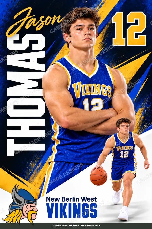 Vertical Impact personalized sports design sample